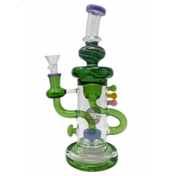 10" "OPG" On Point Glass Matrix Perc Recycler Water Pipe [ABC201]
